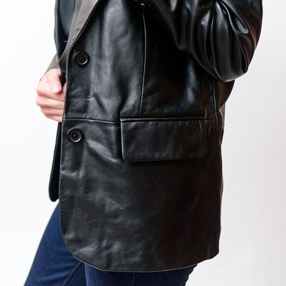 Keeley Leather Blazer - Picture 2 of 5